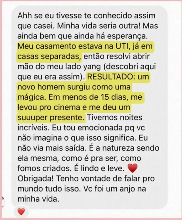Depoimento de aluna do PSR