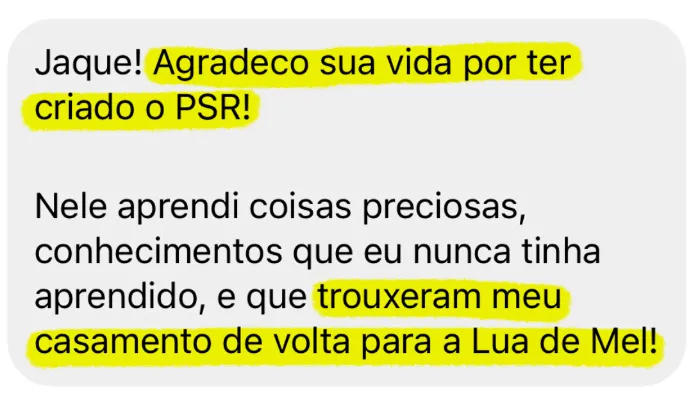 Depoimento de aluna